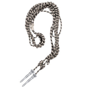 Black Silver Military Service Aiguillettes