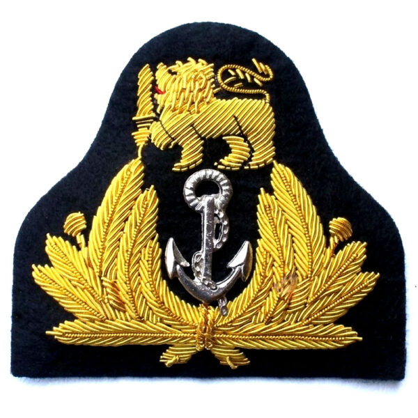 Sri Lanka Navy Officer's Cap Badge Bullion Wire