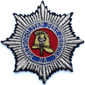 SA Metropolitan Fire Service Bullion Wire Badge