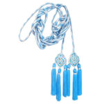 Silver Blue Celtic Cincture knot