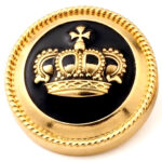 Gold Crown British Metal Buttons
